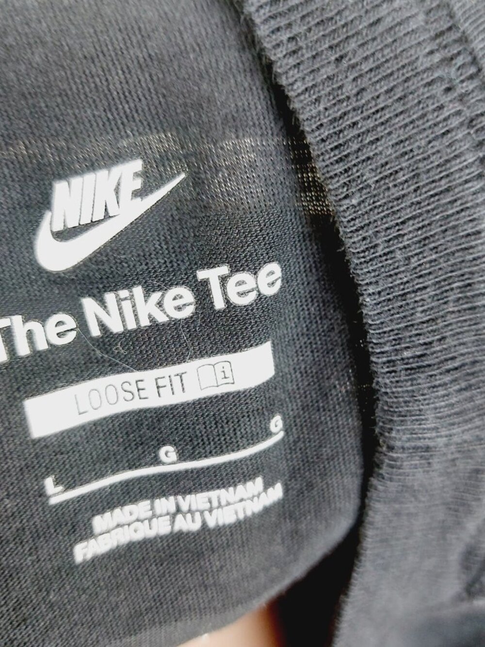Nike Women's Black Flame Logo Crew Neck Short Sleeve Crop Top Size L - Picture 9 of 12